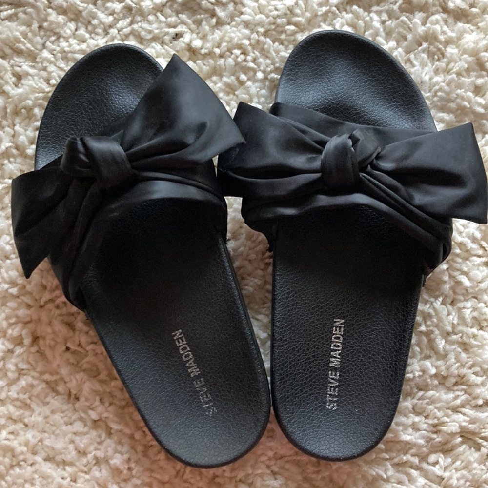 Steve Madden satin bow sandals